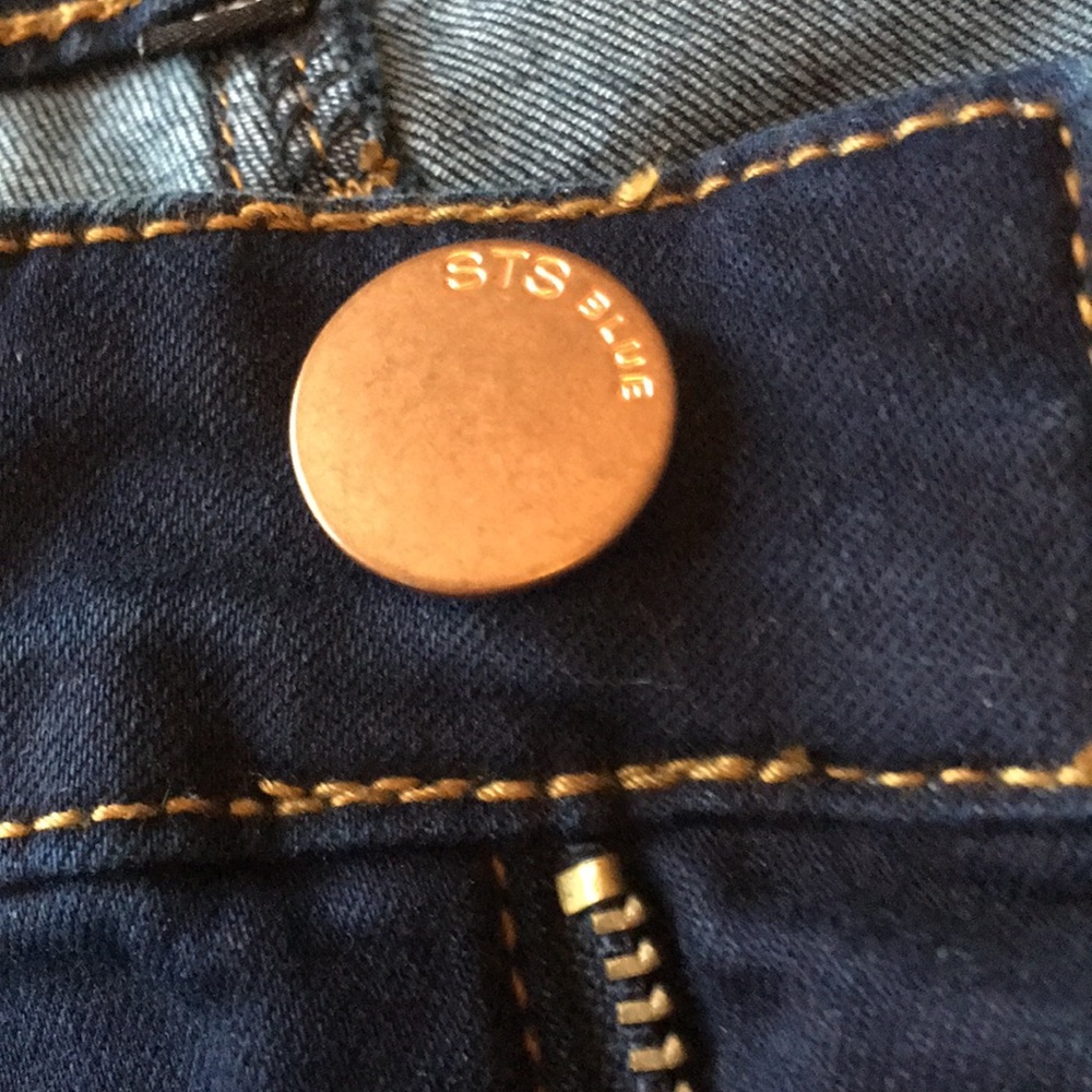 Vintage Y2K Nordstrom STS Blue Mid Rise Dark Denim Bella Skinny Jegging Jeans - Picture 2 of 5